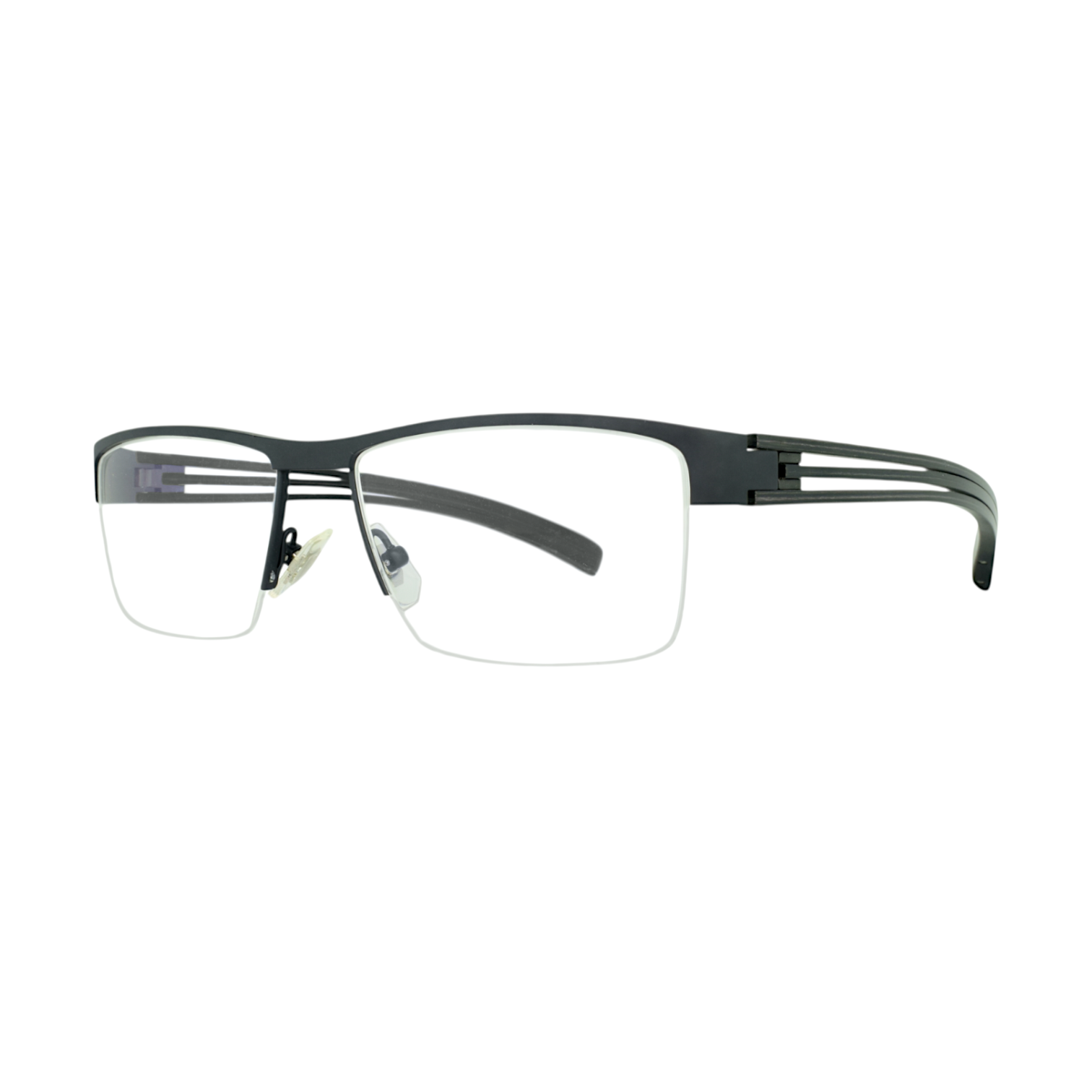 OGA by Morel 7957  Matte Black Eyeglasses