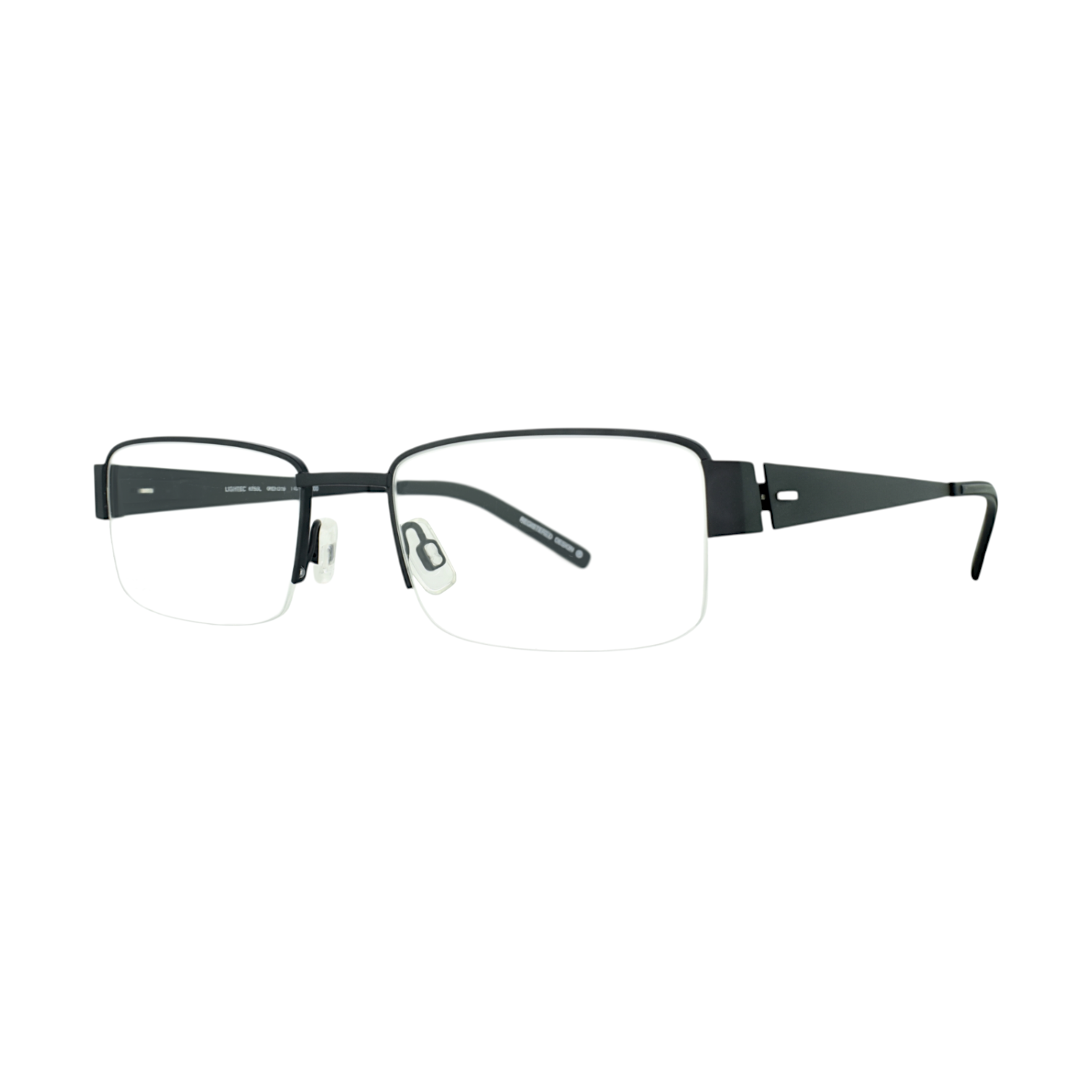 Lightec 6756 Matte Black Eyeglasses