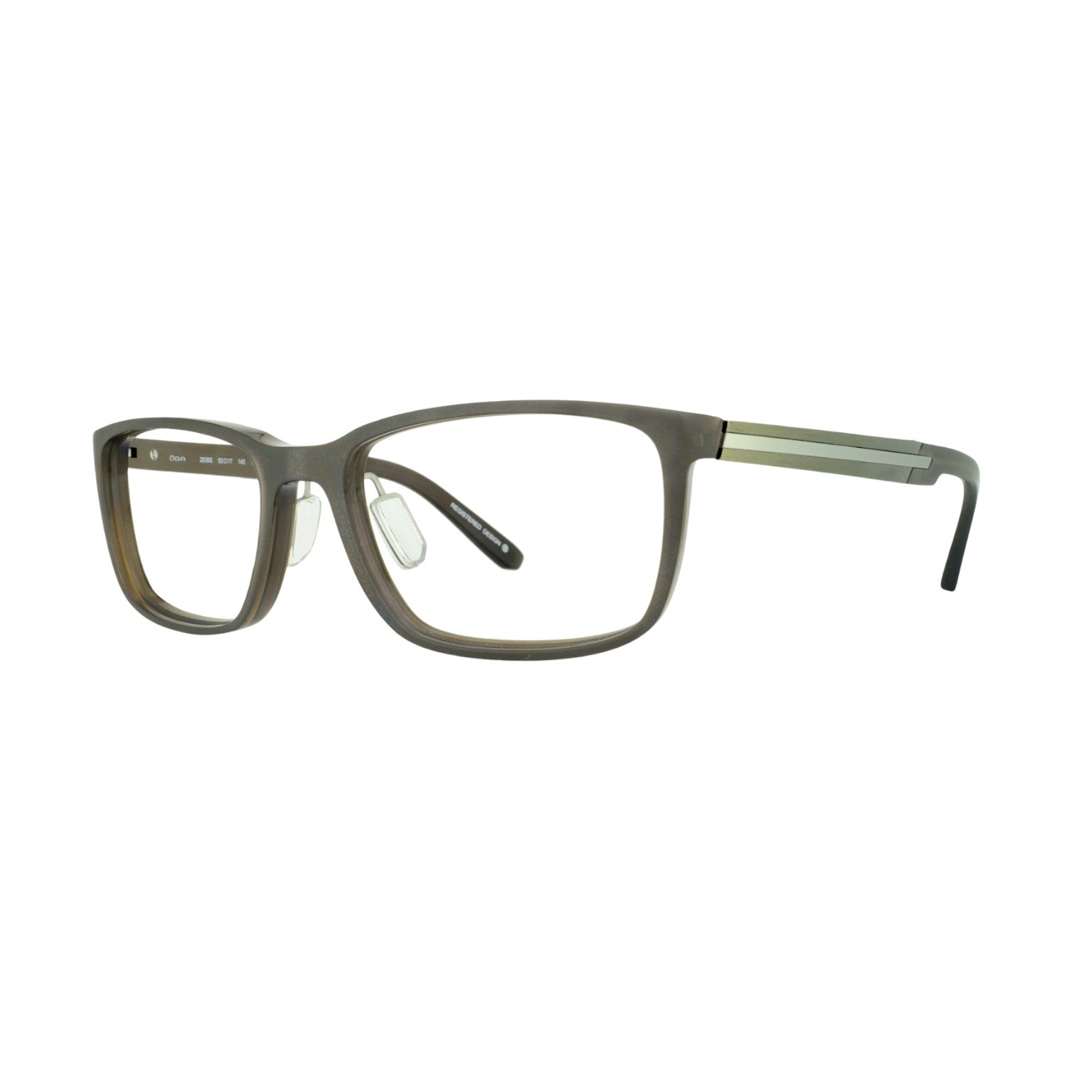 OGA by Morel 2836 Matte Brown Eyeglasses