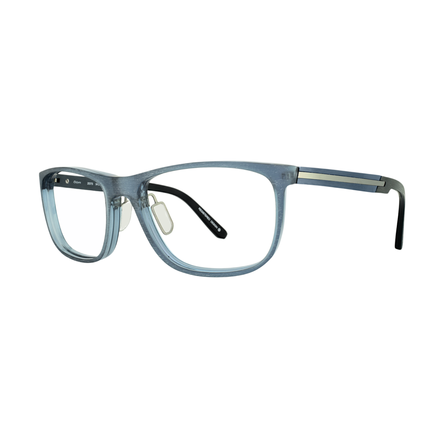 OGA by Morel 2837 Matte Blue Eyeglasses
