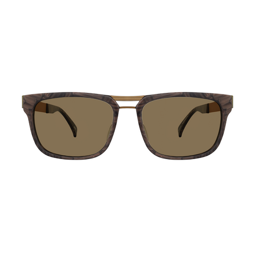 EGG Rectangle Brown Multicolour double bridge Frame