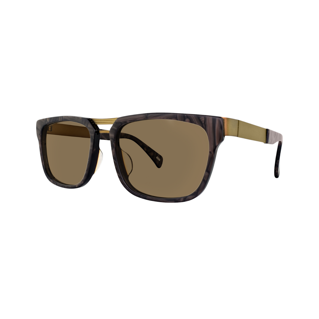 EGG Rectangle Brown Multicolour double bridge Frame