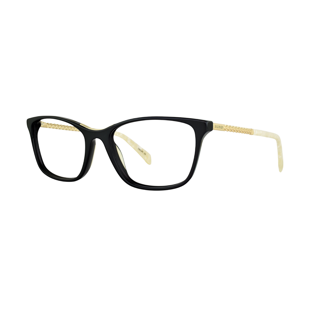 Balmain BL1516s black and gold women's eyeglasses - view 3