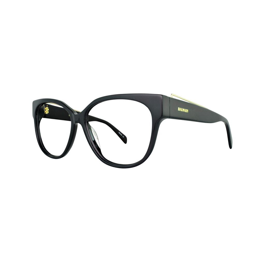 Balmain BL1528s black round acetate women's eyeglasses - view 3