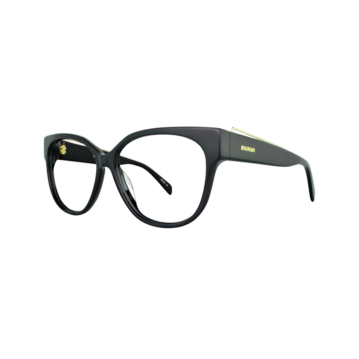 Balmain BL1528s black round acetate women's eyeglasses - view 3