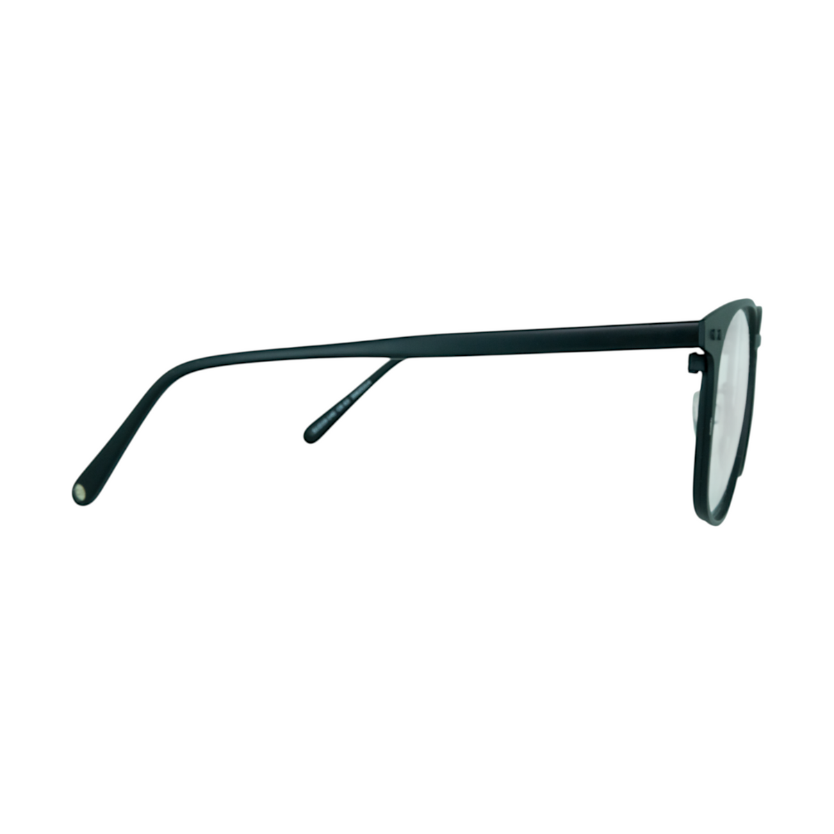 Country Road CR 63 matte black round metal eyeglasses - view 2