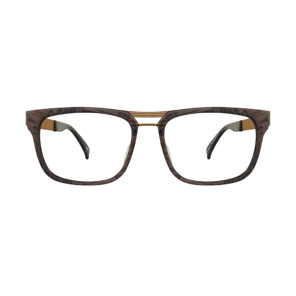 EGG Double bridge Brown eyeglasses 