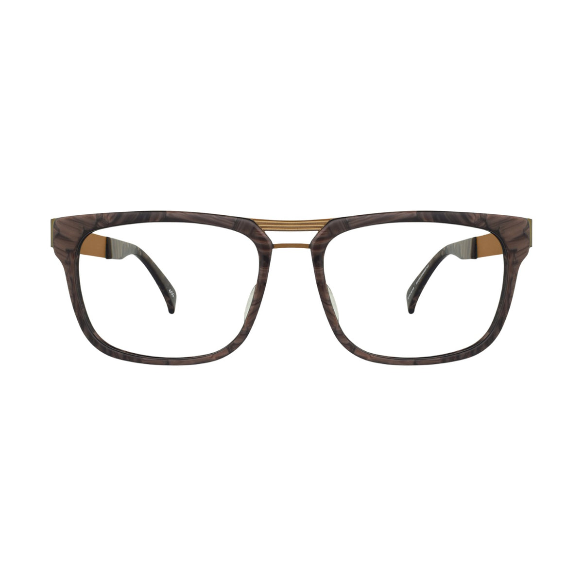EGG Double bridge Brown eyeglasses 