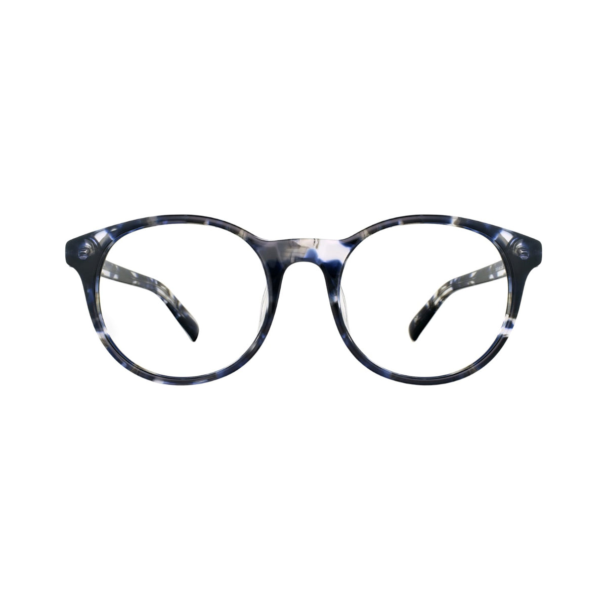 EGG Round eyeglasses with a multocolor pattern 