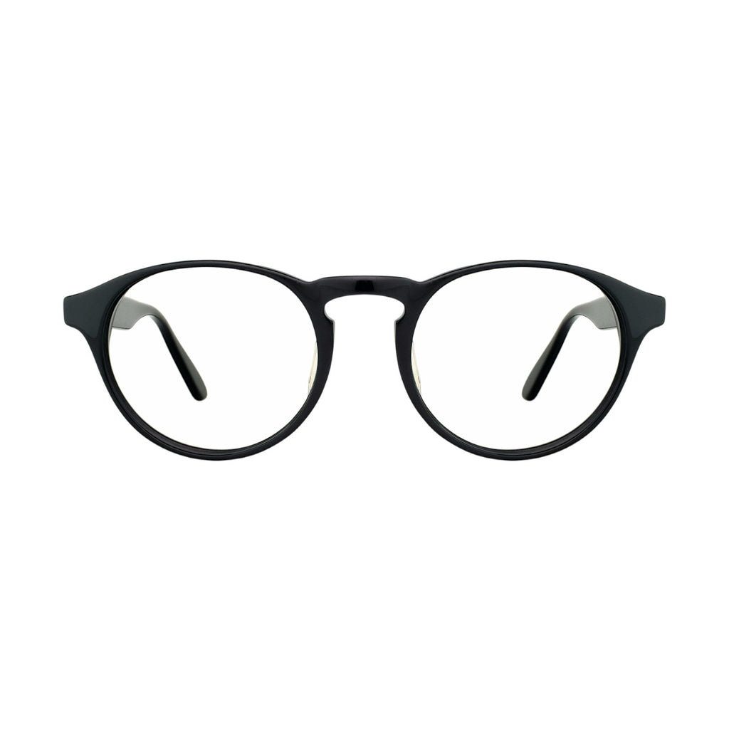 Egg Black round eyeglasses 
