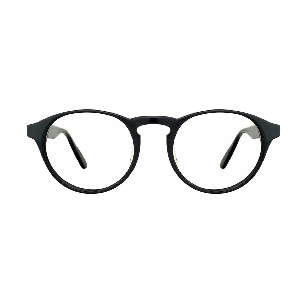 Egg Black round eyeglasses 