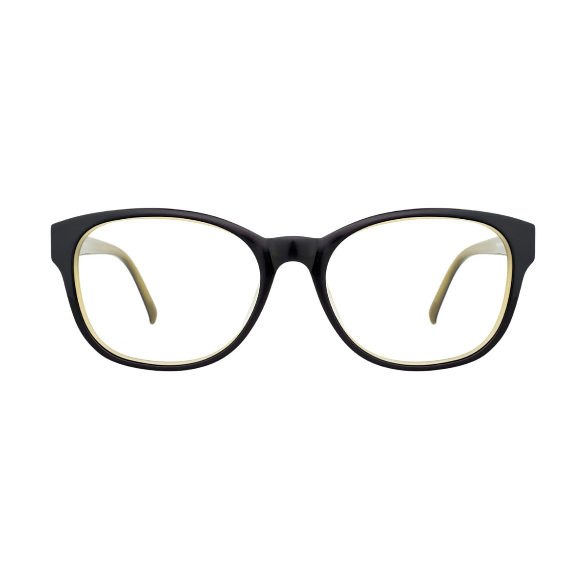EGG Oval Black Multicolour (Green) Frame