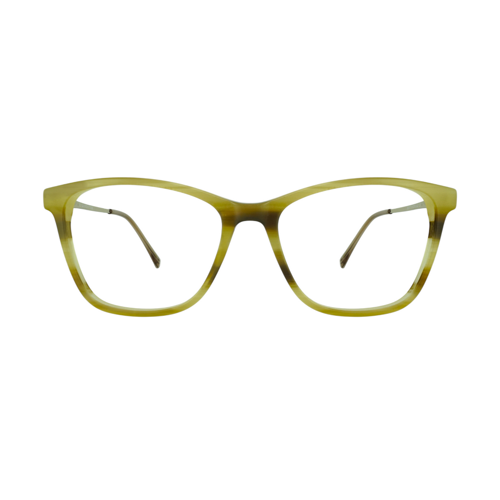 GL E00073 Olive tortoise Eyeglasses