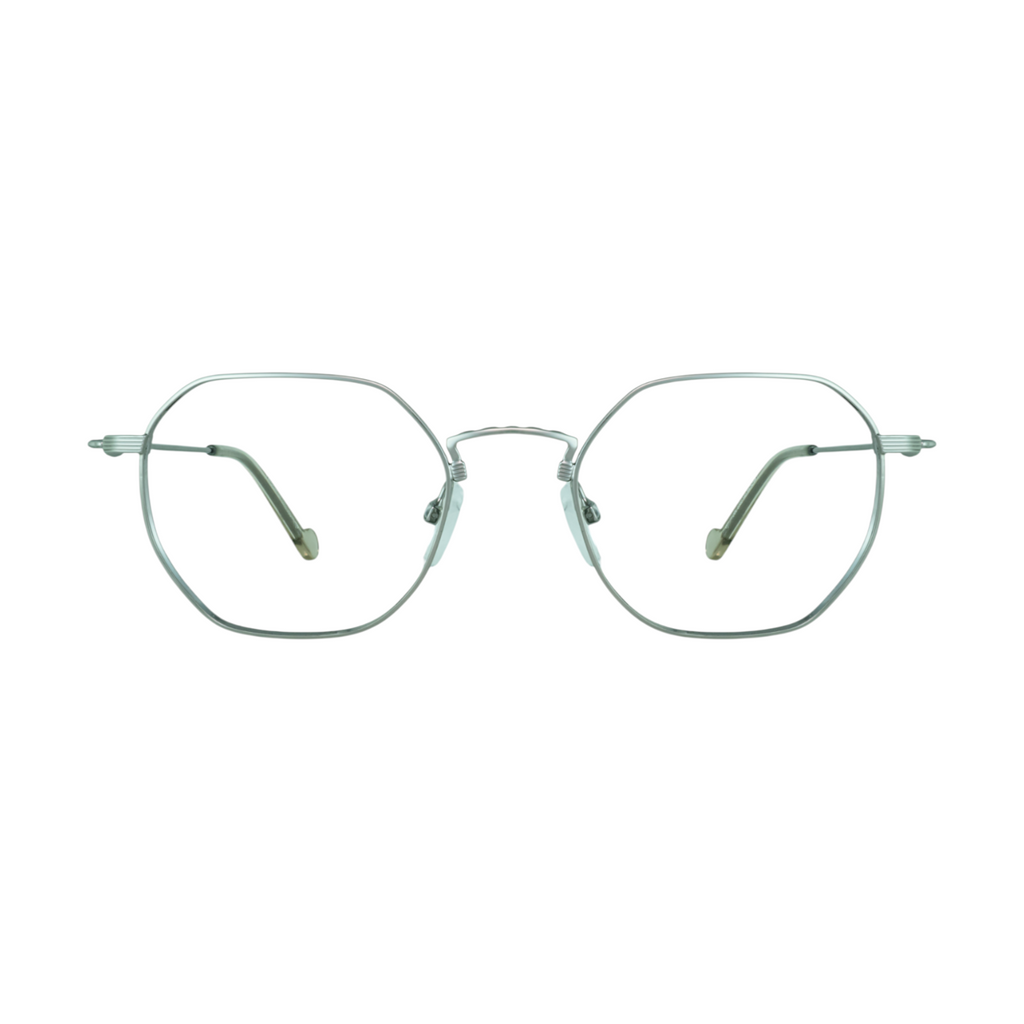 Lozza silver metal eyeglasses Front