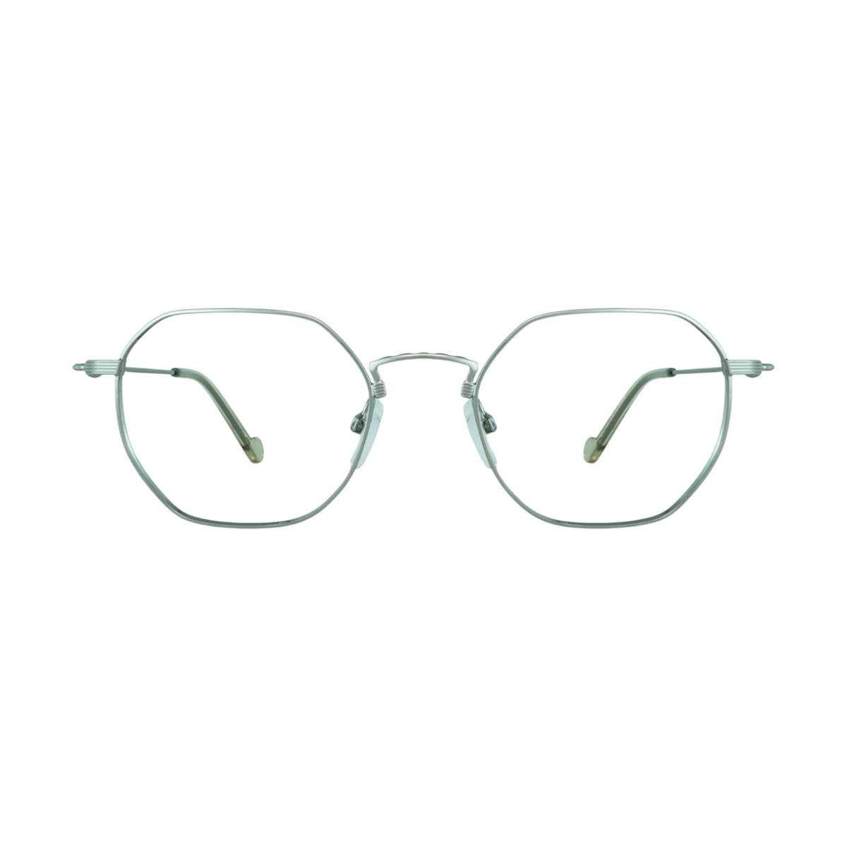 Lozza silver metal eyeglasses Front