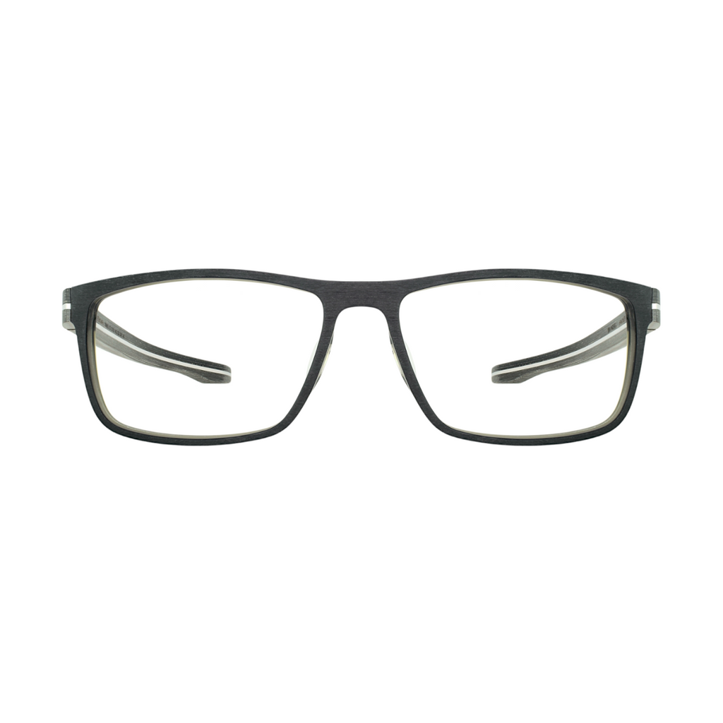 OGA by Morel Black eyeglasses with Wooden side 