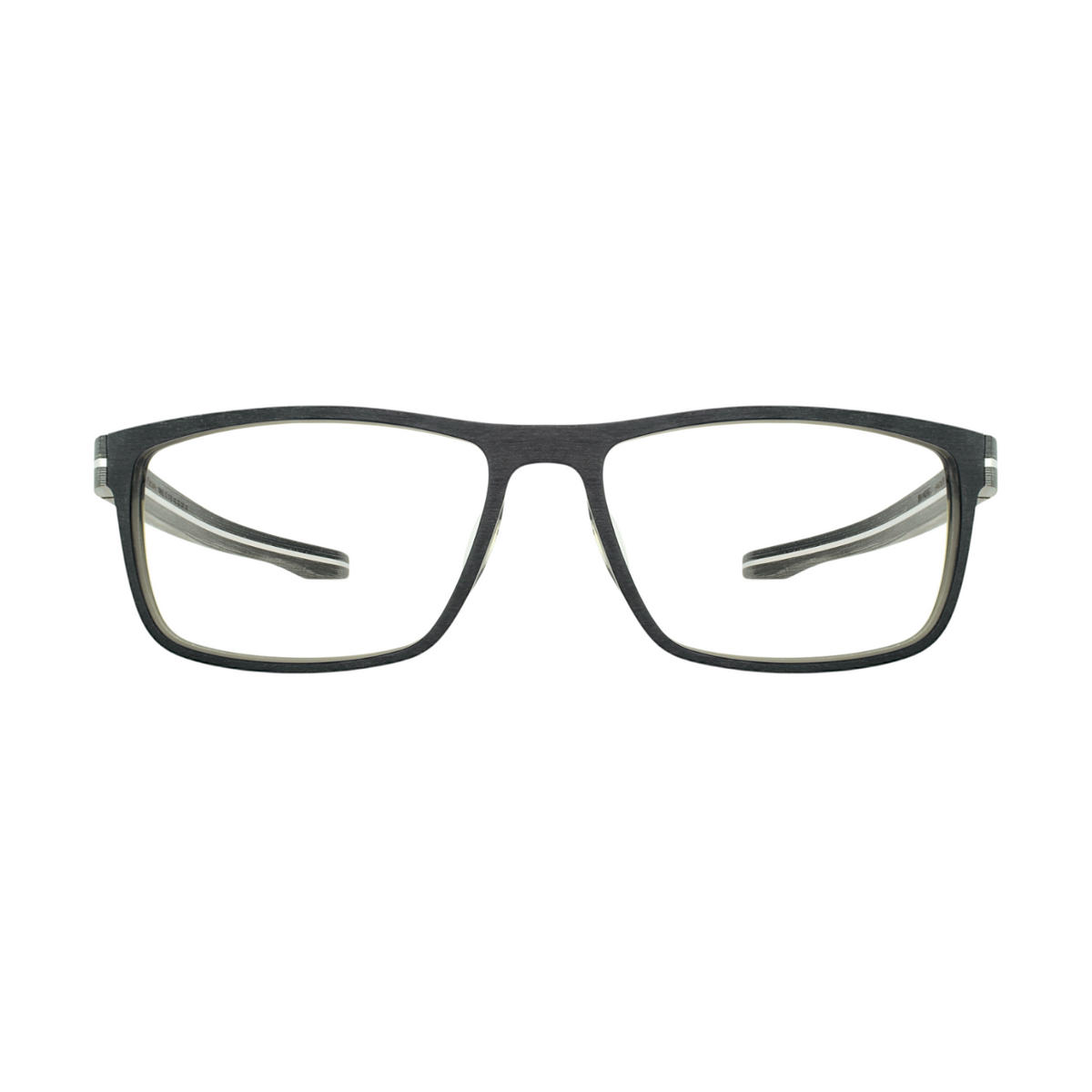 OGA by Morel Black eyeglasses with Wooden side 