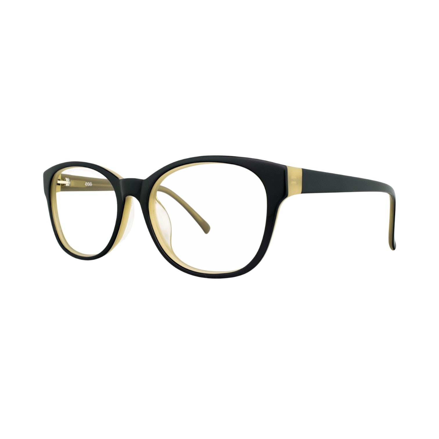 EGG Oval Black Multicolour (Green) Frame